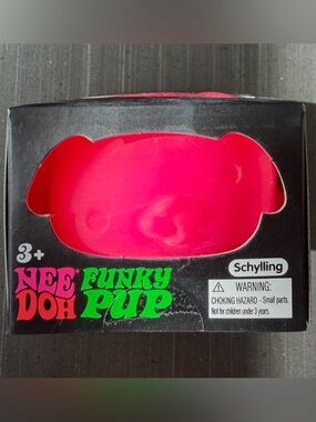 Schylling NeeDoh Funky Pup Stress Toy - Hot Pink